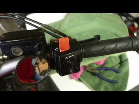 Double Take Trail mirror, practically unbreakable compact dirt bike, trial bike mirror.