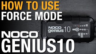 How to use force mode on your NOCO GENIUS10