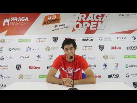 Conferência de Imprensa de Nuno Borges (1R) — Braga Open 2022