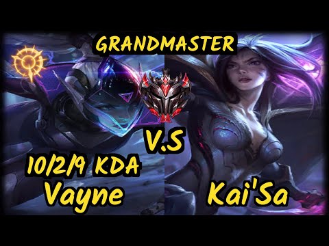 CLG Stixxay (VAYNE) vs KAI'SA - 10/2/9 KDA BOTTOM ADC GAMEPLAY - NA Ranked GRANDMASTER