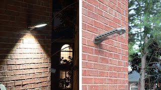 Watch A Video About the Prenta Gray Solar LED Security Area Light with Timer