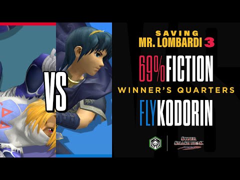 SAVING MR. LOMBARDI 3 - Fiction (Sheik) vs Kodorin (Marth) - SSBM - Winner's Quarters
