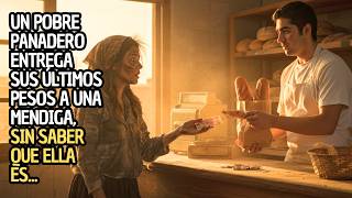 UN POBRE PANADERO ENTREGA SUS ÚLTIMOS PESOS A UNA MENDIGA EN SU PANADERÍA, SIN SABER QUE ELLA ES...