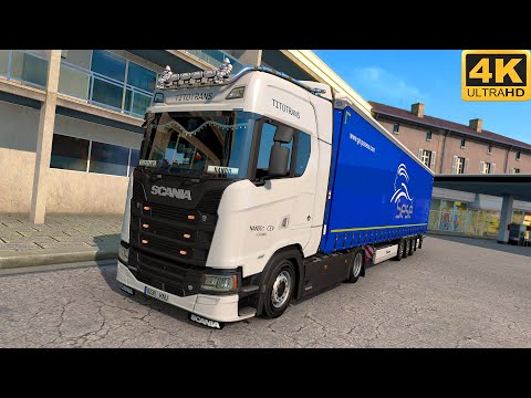 [G29] ETS2 (4K 60FPS) | SCANIA S580 V8 + New Kriechbaum sound | ProMods 2.50 | SPAIN 🇪🇸