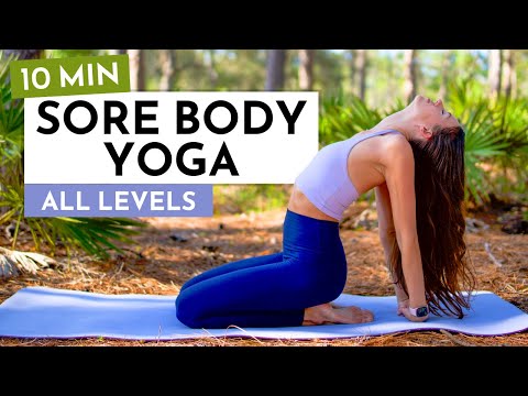 10 Min Easy Sore Body Yoga Stretch for a Stiff & Sore Body