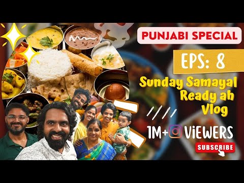 Sunday Samayal Ready ah Vlog | Punjabi Special 😍 Ep:8 #sundaysamayal  #lattoskitchen   #gowtisowbi