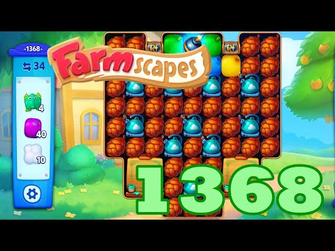 Farmscapes Level 1368 HD Gameplay Walkthrough | 3 - match game | android | ios | pc | GameGo Game