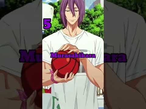 5 Best Players in the Kuroko's Basketball🏀 #kurokonobasket #anime #shorts #basketball #akashiseijuro