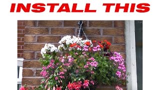 How to install a hanging basket