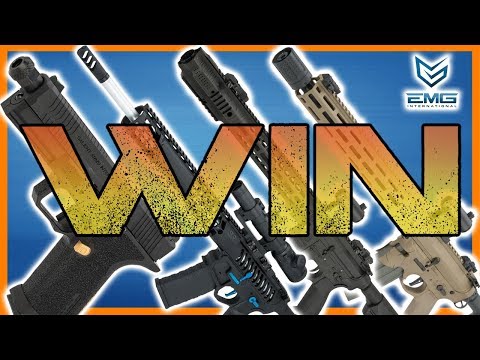 Win an EMG SAI BLU, F-1 BDR-15 3G, SAI GRY, or a Sharps Bros Overthrow