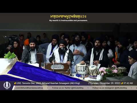 084 Bhai Manpreet Singh Jee Ludhiana at Toronto Dec  2022 Akhand Keertan Smaagam