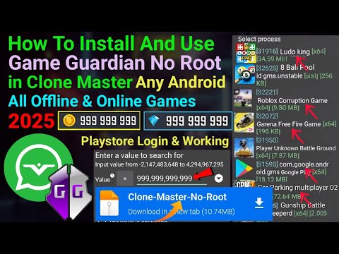 How To Install And Use Game Guardian No Root in Clone Master For Any Android || 2025