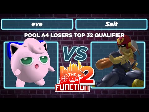 The Function 2: Salt (Falcon) vs eve (Puff) - Pool A4 Losers Top 32 Qualifier SSBM