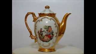 BAVARIA  vintage golden porcelain tea set
