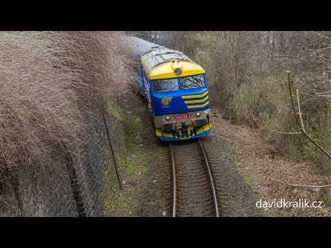 Train / Zug / Vlak - AŽD Bardotka 749.039-4 na Oparenském expresu