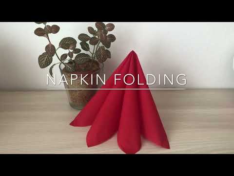 Dekoracija od salvete - školjka brzo i jednostavno | napkin folding SEASHELL fast & easy