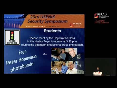 USENIX Security '14 - Opening Remarks and Awards