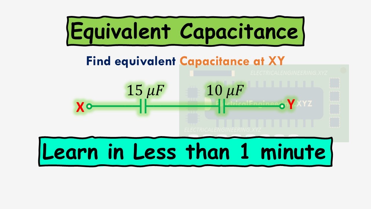 Two capacitors in series - Equivalent Capacitance Circuit No 2