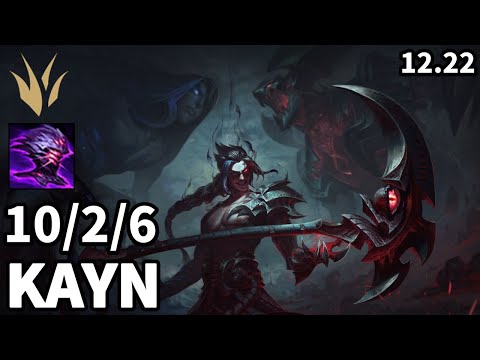 Kayn Jungle vs Elise - KR Master | Patch 12.22