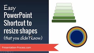 Easy PowerPoint Shortcut to Resize Shapes