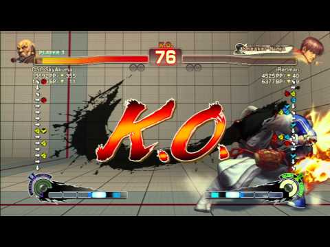 USF4: DSC SkyAkuma (GO) VS iRedman (GU) XBL Ranked
