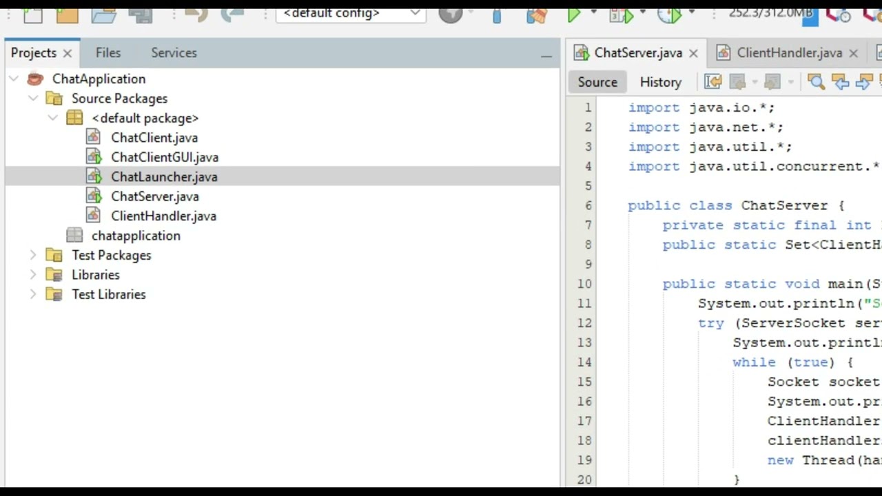 Java Client-Server Chat Application with File Sharing | Computer Networks Project