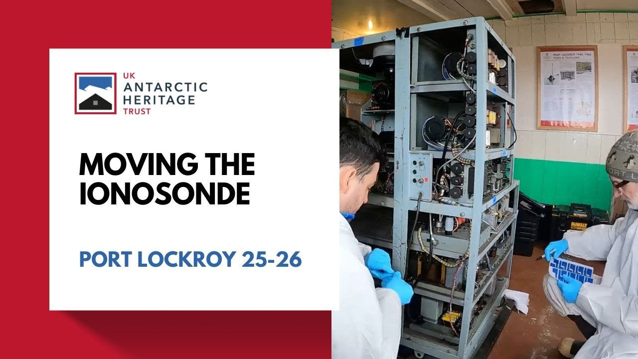 Moving the ionosonde, AKA The Beastie, at Port Lockroy