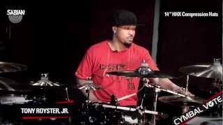 Video thumbnail for CYMBAL VOTE - Tony Royster Jr Reviews the 14" HHX Compression Hats by SABIAN Cymbals