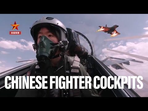 See inside the cockpit of a Chinese fighter on a strafing run