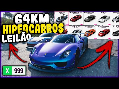CORRIDA DE 64KM com HIPERCARROS DE LEILÃO - FORZA HORIZON 5 ONLINE