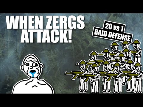 [20+ vs 1 RAID DEFENSE] WHEN YOU ANGER THE WRONG ZERG | Rust Solo Survival (3 of 5)