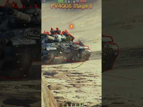 FV4005 Stage II 3 Shot 3 Dead World of Tanks #wot #shorts