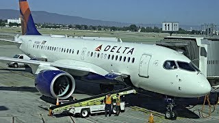 (4K) Delta A220-100 (Bombardier CS100) First Class (SJC-SEA)