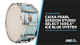 Video thumbnail for 100% Batera Soundcheck - Caixa Pearl Session Studio Select 14x6,5" Ice Blue Oyster by 100% Batera