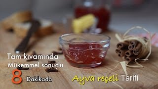 Mükemmel sonuç harika tat /8 DAKİKADA AYVA REÇELİ - reçel tarifleri / tatl tarifleri