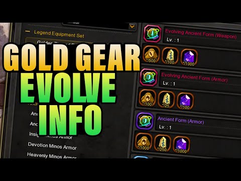 Gold Armor & Weapon Evolve Info | Dragon Nest