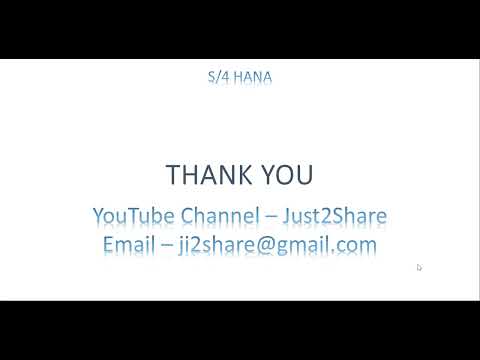 Video 1: S/4 HANA (RAP) - RAP Introduction