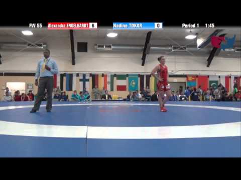 55 KG RR2 - Alexandra Engelhardt (GER) vs Nadine Tokar (SUI)