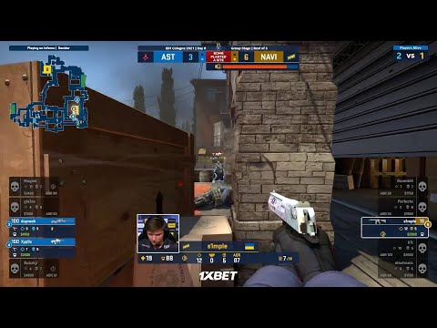 s1mple ace with 1v3 clutch vs. Astralis | IEM COLOGNE 2021