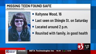 Missing North Country teen found safe, police say
