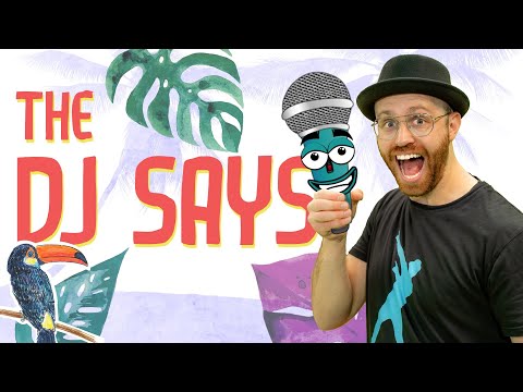 “The DJ Says!” 🎤🕺 DJ Raphi Exercise Song For Kids | Dance Game (not mirrored)