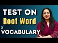 Test On Root Word Of Vocabulary Learn Vocab With Tricks English With Rani Ma Am