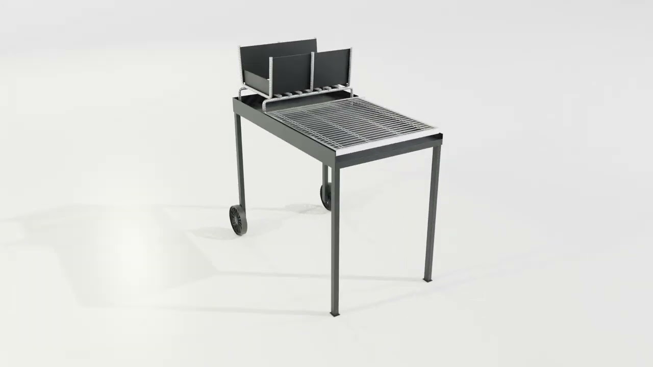 Wood-burning Barbecue 2 3D Model