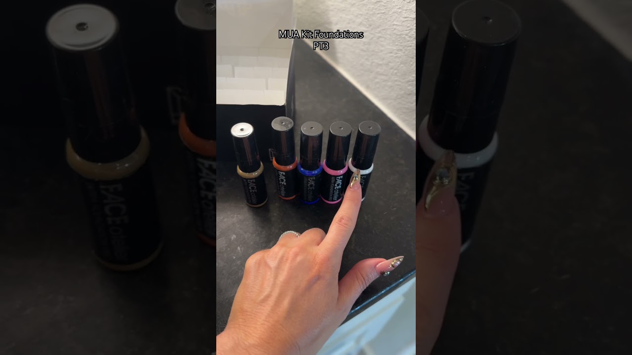 Makeup Artist kit foundations PT3 #promakeupartist #makeupkit #faceatelier