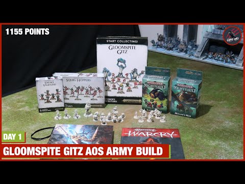 GLOOMSPITE GITZ 30 DAY ARMY CHALLENGE! Day 1 - Intro & Planning - Warhammer Age Of Sigmar & Warcry
