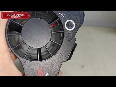 共田 F128 掛頸掛腰風扇 - 黑色 | 6.5W大功率電機 | 3檔強力風速 - 影片預覽