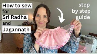 SEWING DRESS for RADHARANI and JAGANNATHA | A week in Krishna Seva #jagannath #harekrishna #sewing