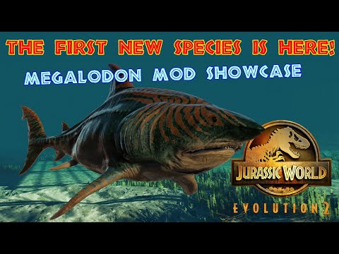 The FIRST New Species is HERE! - LAStudios Megalodon Showcase - JWE2 Mods