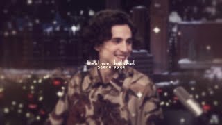 timothée chalamet scenepack #1
