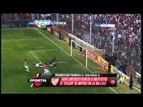 Resumen | Instituto 0 - 2 San Lorenzo | Clausura 2012 - Promocion ida